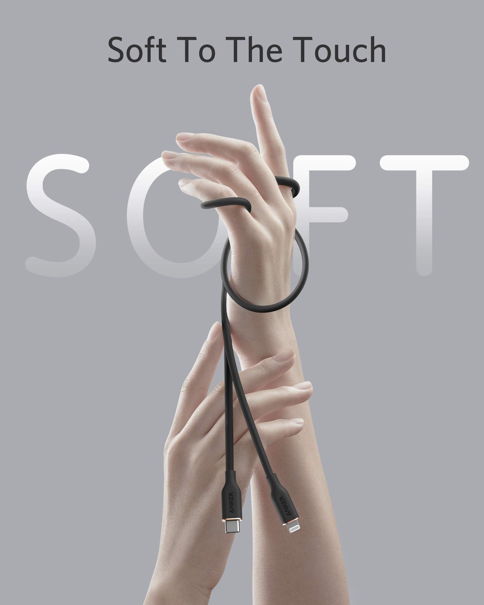 Anker 641 USB-C to Lightning Cable (Flow, Silicone)