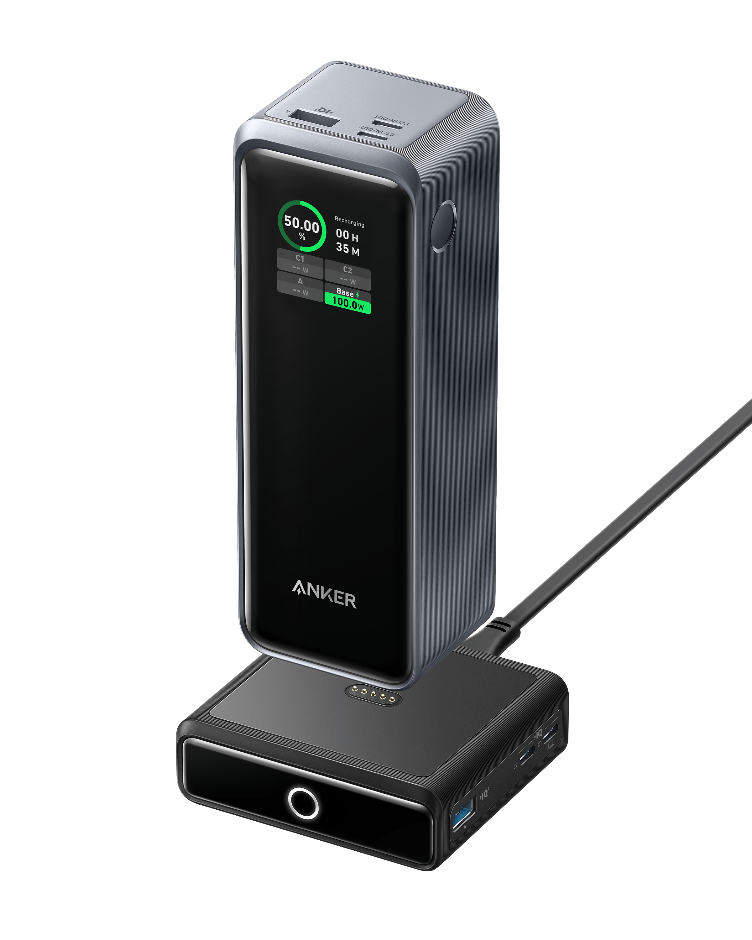 Anker Prime 27,650mAh Power Bank (250W) and 100W Charging Base