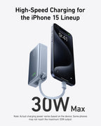 Anker Nano Power Bank (30W, Built-In USB-C Cable)
