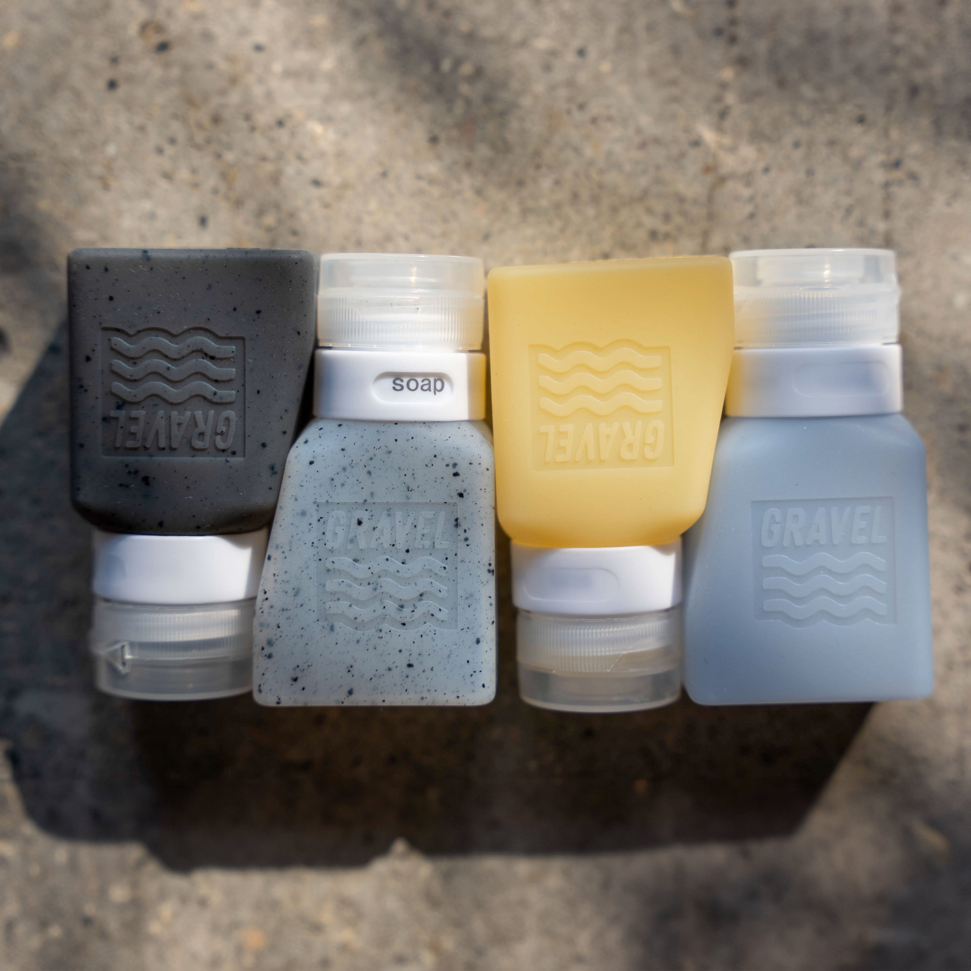 SET | TSA Approved Shower Bag & 4 Bottles