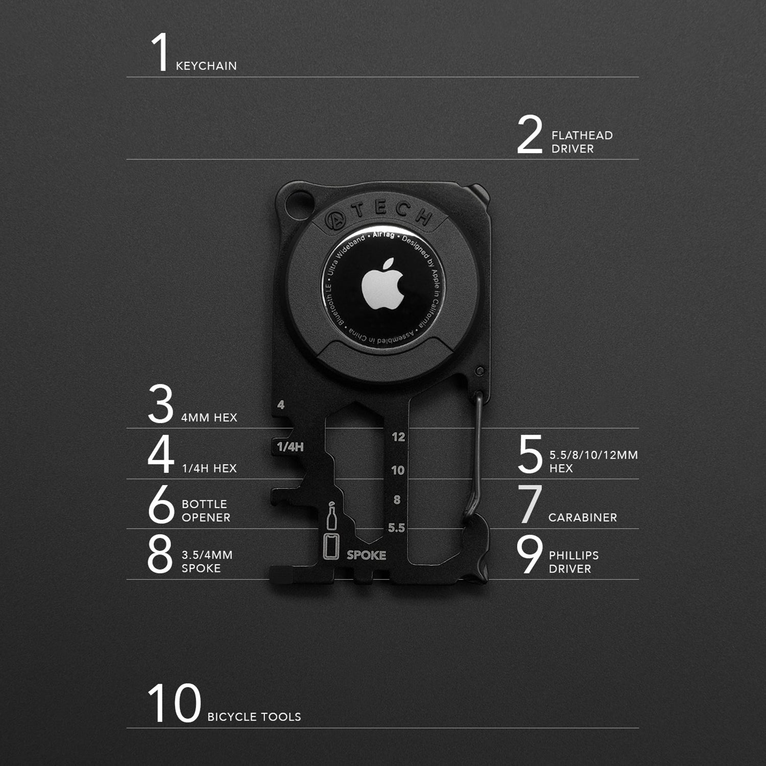 AirTag Multitool 10-in-1 Ultra