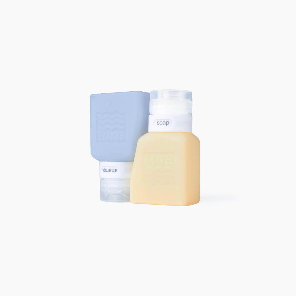 Travel Bottles For Liquids 3oz (89 ml) (Two Pack) | Honey & Glacier
