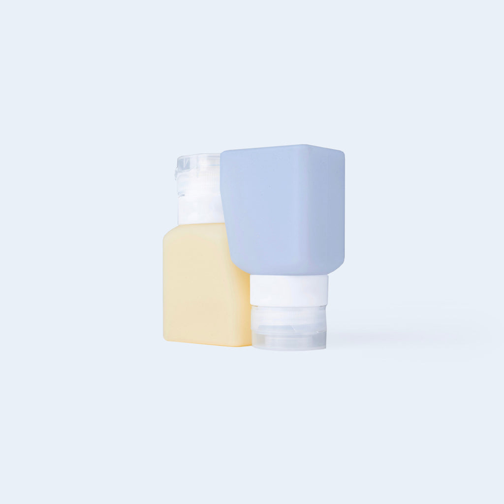 Travel Bottles For Liquids 3oz (89 ml) (Two Pack) | Honey & Glacier