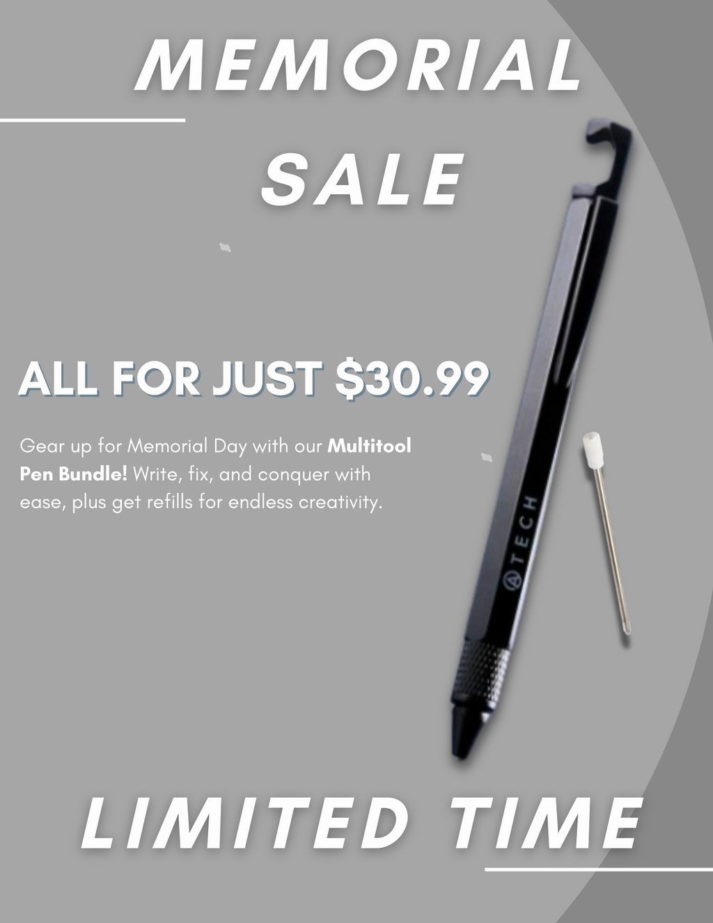Multitool Pencil 4-in-1 with Phone Stand