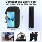 Arae Travel Electronic Organizer Pouch Black Double Layer Waterproof