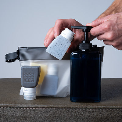 Travel Bottles For Liquids 3oz (89 ml) (Two Pack) | Honey & Glacier